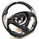 SILVER CARBON FIBER Steering Wheel FOR INFINITI g37g25 G37X With CARBON THUMBGRIPS