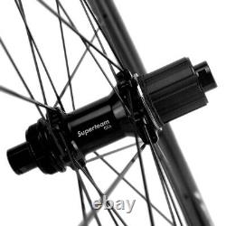 SPT 700C Disc Brake Carbon Wheels 45mm Tubeless Carbon Road Bike Wheelset 25mm