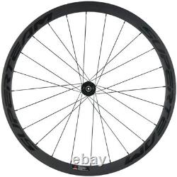 SUPERTEAM Disc Brake Clincher Carbon Wheel 38mm Road Bicycke Wheelset 3K Matte