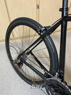 SUPER CLEAN! Specialized Sworks Tarmac SRAM RED 56cm 56 With Carbon Wheels Black