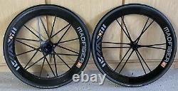 SUPER RARE/CLEAN! Mad Fiber Wheels 60mm/66mm Carbon Wheelset Madfiber CLINCHER