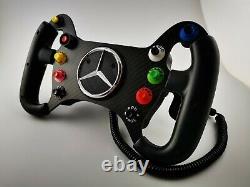 Sim Race Steering Wheel DIY KIT, AMG Carbon Fiber Replica for simucube, VRS