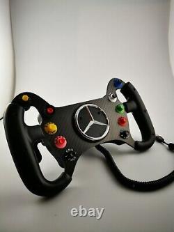 Sim Race Steering Wheel DIY KIT, AMG Carbon Fiber Replica for simucube, VRS