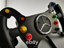 Sim Race Steering Wheel DIY KIT, AMG Carbon Fiber Replica for simucube, VRS