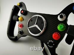 Sim Race Steering Wheel DIY KIT, AMG Carbon Fiber Replica for simucube, VRS