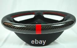 Slk R171 Amg 04-08 C W203 Real Carbon Fiber Leather Steering Wheel A1714600103