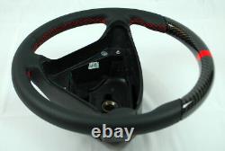 Slk R171 Amg 04-08 C W203 Real Carbon Fiber Leather Steering Wheel A1714600103