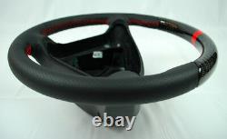 Slk R171 Amg 04-08 C W203 Real Carbon Fiber Leather Steering Wheel A1714600103