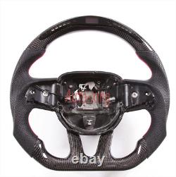 Smart Led Carbon Fiber Flat Steering Wheel for Dodge Charger Challenger SRT2015+