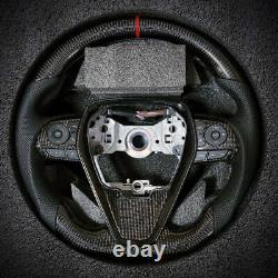 Sport Carbon Fiber Steering Wheel Fit for Toyota Camry Rav4 Corolla 2018+