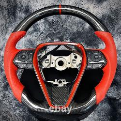 Sport Carbon Fiber Steering Wheel Fit for Toyota Camry Rav4 Corolla 2018+