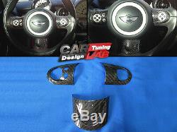 Sport Carbon Steering Wheel Spoke Cover For Mini Cooper S R55 R56 R57 R58 R59