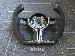 Sport Steering Wheel Carbon Fiber Suede Leather For BMW F80 M3 F82 M4 F87 M2