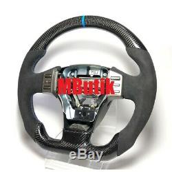 Sport flat bottom carbon fiber Alcantara steering wheel Infiniti G35 models