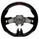 Steering Wheel Alcantara Hydro Dip Carbon Fiber Red Stitch 15-17 Ford Mustang GT