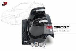 Steering Wheel Carbon Fiber Gauge Pod Dual Cover for Mitsubishi Evolution EVO 10
