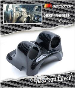Steering Wheel Carbon Fiber Gauge Pod Dual for Mitsubishi Evolution EVO 7 8 & 9