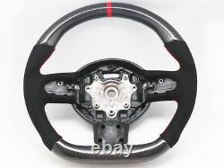 Steering Wheel for 2007-2013 Mini Cooper R55 R56 R58 R59 S Mk2 Carbon Alcantara