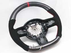 Steering Wheel for 2007-2013 Mini Cooper R55 R56 R58 R59 S Mk2 Carbon Alcantara