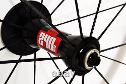 Stradalli Carbon Tubular Road Bike Wheelset Wheels Black Wide 50/50 240 Dts Set