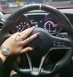 Super fiber leather+Carbon fiber Steering wheel for Alfa Romeo Giulia