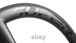 Superteam 56mm 700C Track/Road Carbon Wheelset Clincher Tri Spoke Front Wheel