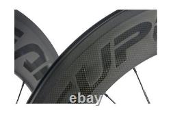 Superteam 88mm Carbon Fiber Wheels 23mm Width 700c Clincher Wheelset with Logos
