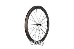 Superteam Carbon Fiber Road Bike Wheels 700C Clincher Wheelset 50mm Matte 23