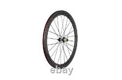 Superteam Carbon Fiber Road Bike Wheels 700C Clincher Wheelset 50mm Matte 23