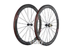 Superteam Carbon Wheels 50mm 23mm Clincher Road Bike Carbon Wheelset 3K Basalt