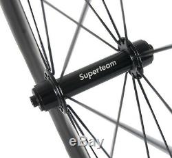 Superteam Clincher Carbon Wheels 38mm Road Bike Carbon Wheelset 700C Road Wheel