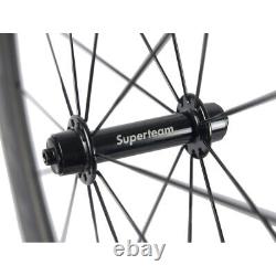 Superteam Front 60mm Rear 88mm Carbon Wheelset Road Bicycle 700C Carbon Wheels