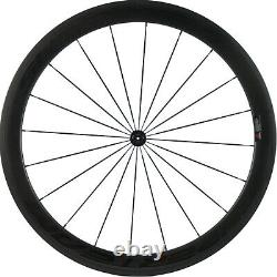 Superteam Road Bike Carbon Wheelset 50mm Clincher Carbon Fiber Wheels 700C