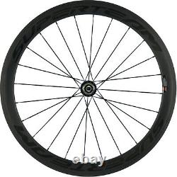 Superteam Road Bike Carbon Wheelset 50mm Clincher Carbon Fiber Wheels 700C