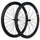 Superteam Wheel 50mm Clincher Carbon Fiber Wheelset Glossy Black Logo 25mm Width