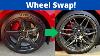 Swapping The Carbon Fiber Wheels On My C8 Z06 Corvette For Base Forged Aluminum Wheels