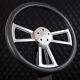 (T03) 18 Steering Wheel Big Rig Carbon Fiber Stripe Kenworth & Peterbilt 2014+
