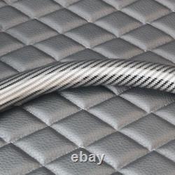 (T03) 18 Steering Wheel Big Rig Carbon Fiber Stripe Kenworth & Peterbilt 2014+