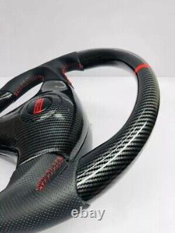 TOYOTA MR-2, CELICA, Supra TRD Flat Bottom Hydro Dip Carbon Fiber Steering Wheel