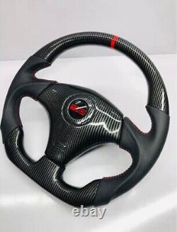 TOYOTA MR-2, CELICA, Supra TRD Flat Bottom Hydro Dip Carbon Fiber Steering Wheel