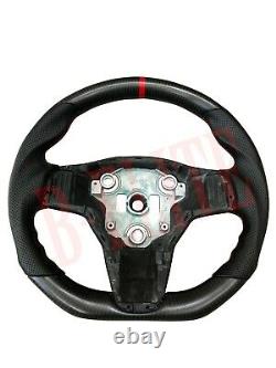 Tesla Model 3 & Y Steering Wheel Matte Carbon Fiber USA Seller