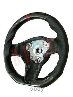 Tesla Model 3 & Y Steering Wheel Matte Carbon Fiber USA Seller