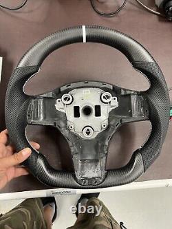 Tesla Model Y Model 3 Carbon Fiber Steering Wheel