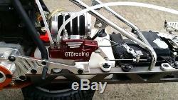 The HPI baja 5 b 1/5 new metal carbon fiber four-wheel hydraulic disc brake syst