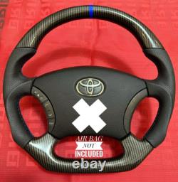 Toyota Fj120 Land Cruiser 4runner Lexus Lx470 Hilux Vigo Carbon Fiber Steering