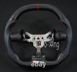 Trim+C6 Real Carbon Fiber Steering Wheel Fits for Corvette C6 ZR1 Z06 2006-2013