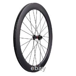 Tubuless Full Carbon Fiber Cyclocross Wheelset Depth 60mm Road Bike Wheels 700C