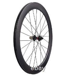 Tubuless Full Carbon Fiber Cyclocross Wheelset Depth 60mm Road Bike Wheels 700C