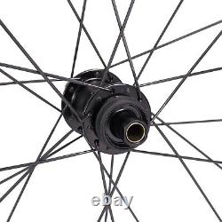 Tubuless Full Carbon Fiber Cyclocross Wheelset Depth 60mm Road Bike Wheels 700C