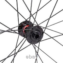 Tubuless Full Carbon Fiber Cyclocross Wheelset Depth 60mm Road Bike Wheels 700C